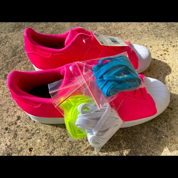 adidas Other - Adidas superstar pink leather new size 10